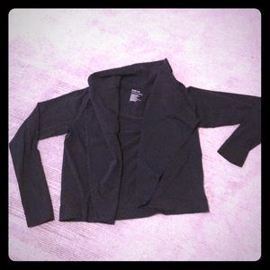 Black Draped Cardigan/Blazer